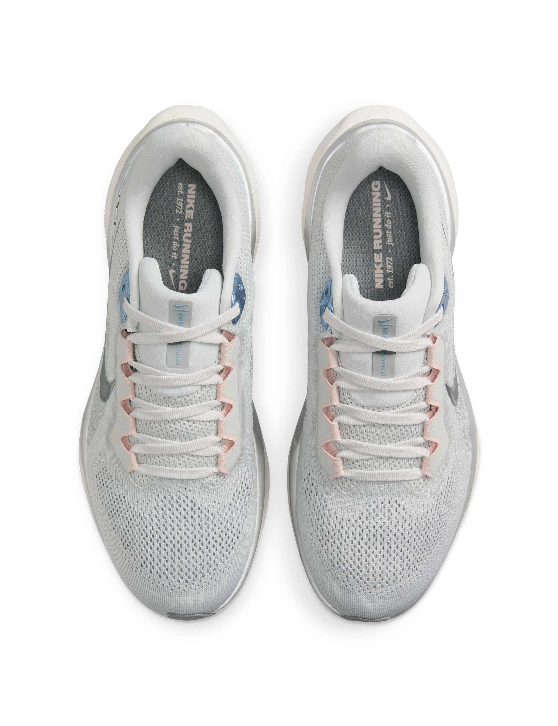 Nike Pegasus 41 Running Shoes for Men & Women - Photon Dust/Metallic Pewter/Sail/Echo Pink | Lightweight Cushioned Sneakers for Jogging, Training & Everyday Wear