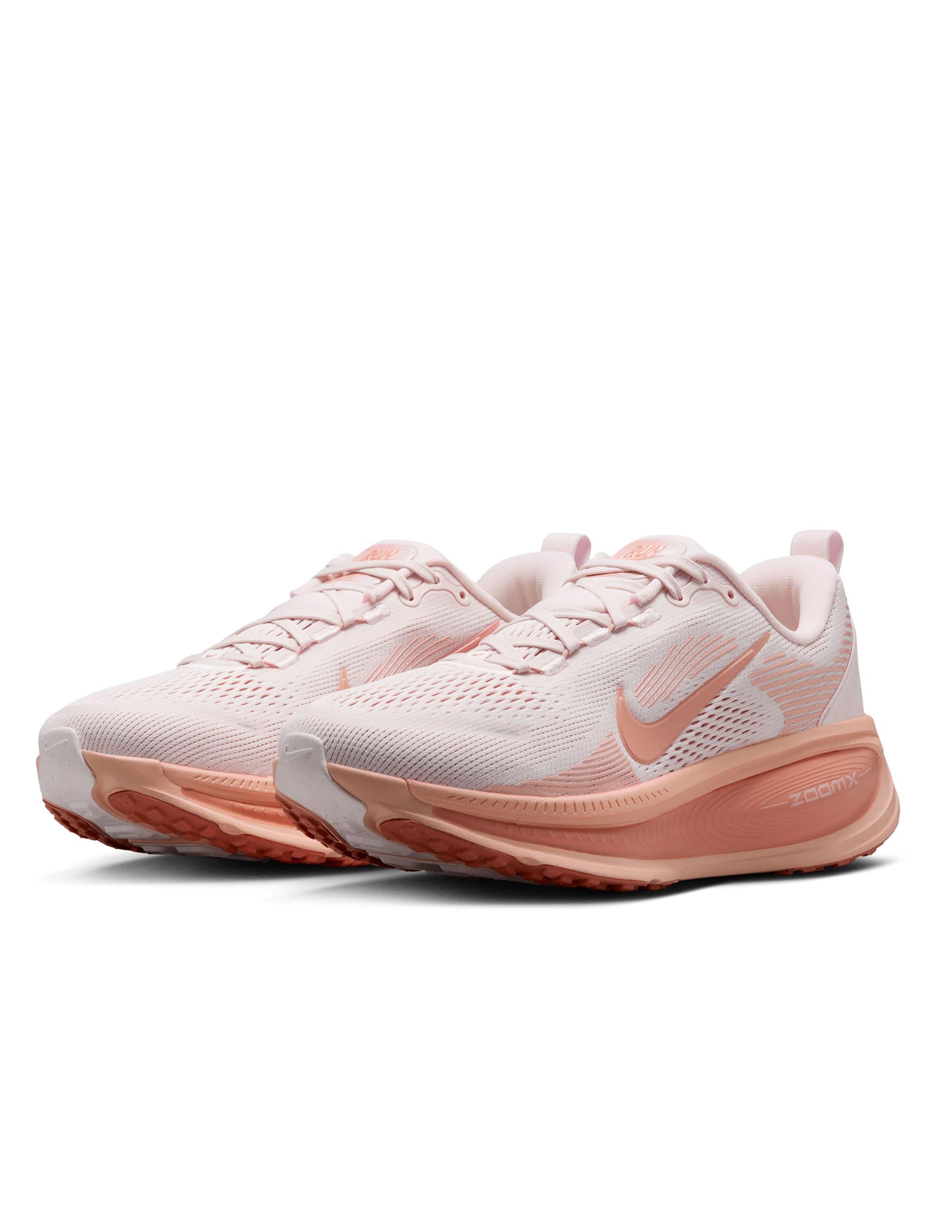 Nike Vomero 18 Running Shoes for Women - Lightweight Cushioned Sneakers in Soft Pink/Madder Root | Perfect for Jogging, Gym Workouts & Daily Walking