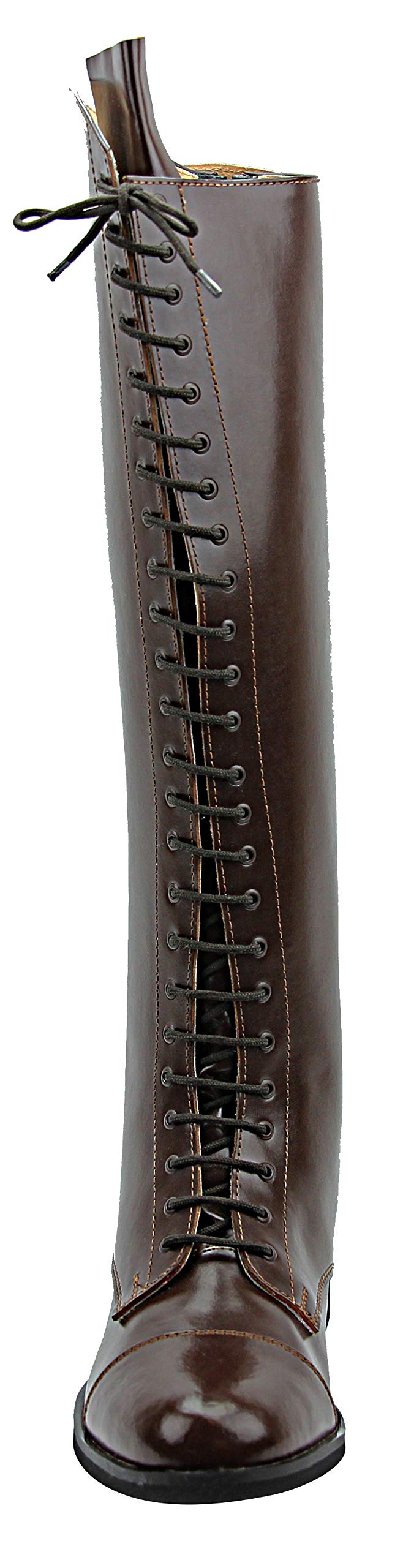 Women's Florence Field Equestrian Riding Boots - Stylish Brown Leather Horseback Riding Boots for Ladies | Perfect for Horseback Riding, Country Outings & Fashion Wear