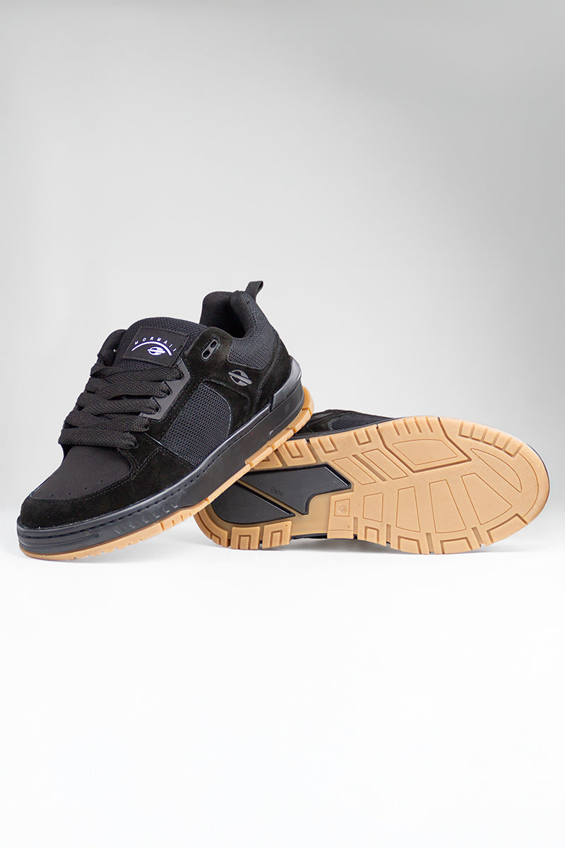 Mormaii Crest Black Gum Sneakers - Lightweight Comfortable Running Shoes for Men & Women - Perfect for Jogging, Gym Workouts & Casual Wear