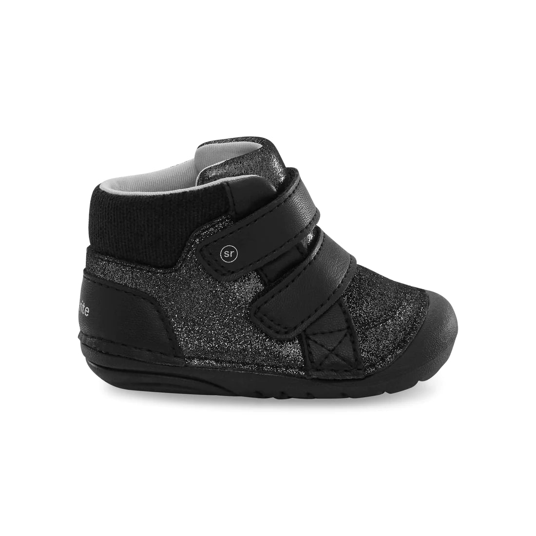 Stride Rite Black Iridescent Martin Soft Motion Toddler Boots - Waterproof Winter Shoes for Boys & Girls - Perfect for Outdoor Play & Cold Weather