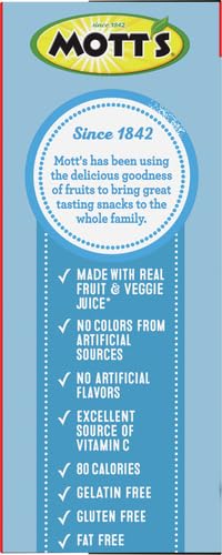 Mott's Assorted Fruit Flavored Snacks - Gluten Free, Family Pack (40 Count, 32 oz) - Perfect for Easter Basket Stuffers, Kids Lunch Box Treats & Healthy On-the-Go Snacks