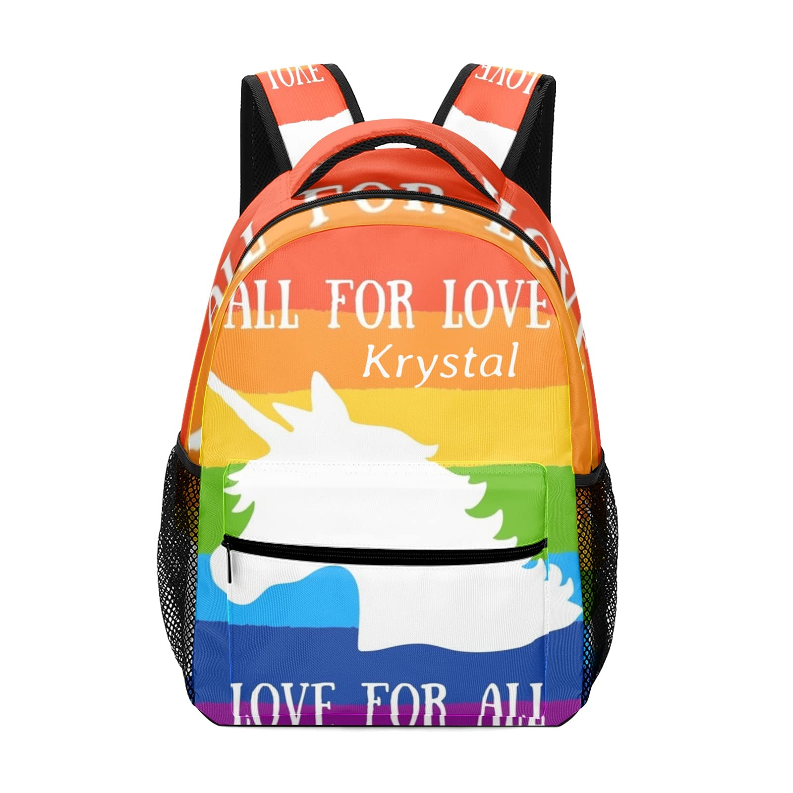 **Personalized Rainbow Unicorn Backpack for Kids - Waterproof, Durable & Fun Design - Perfect for School, Travel & Birthday Gifts**