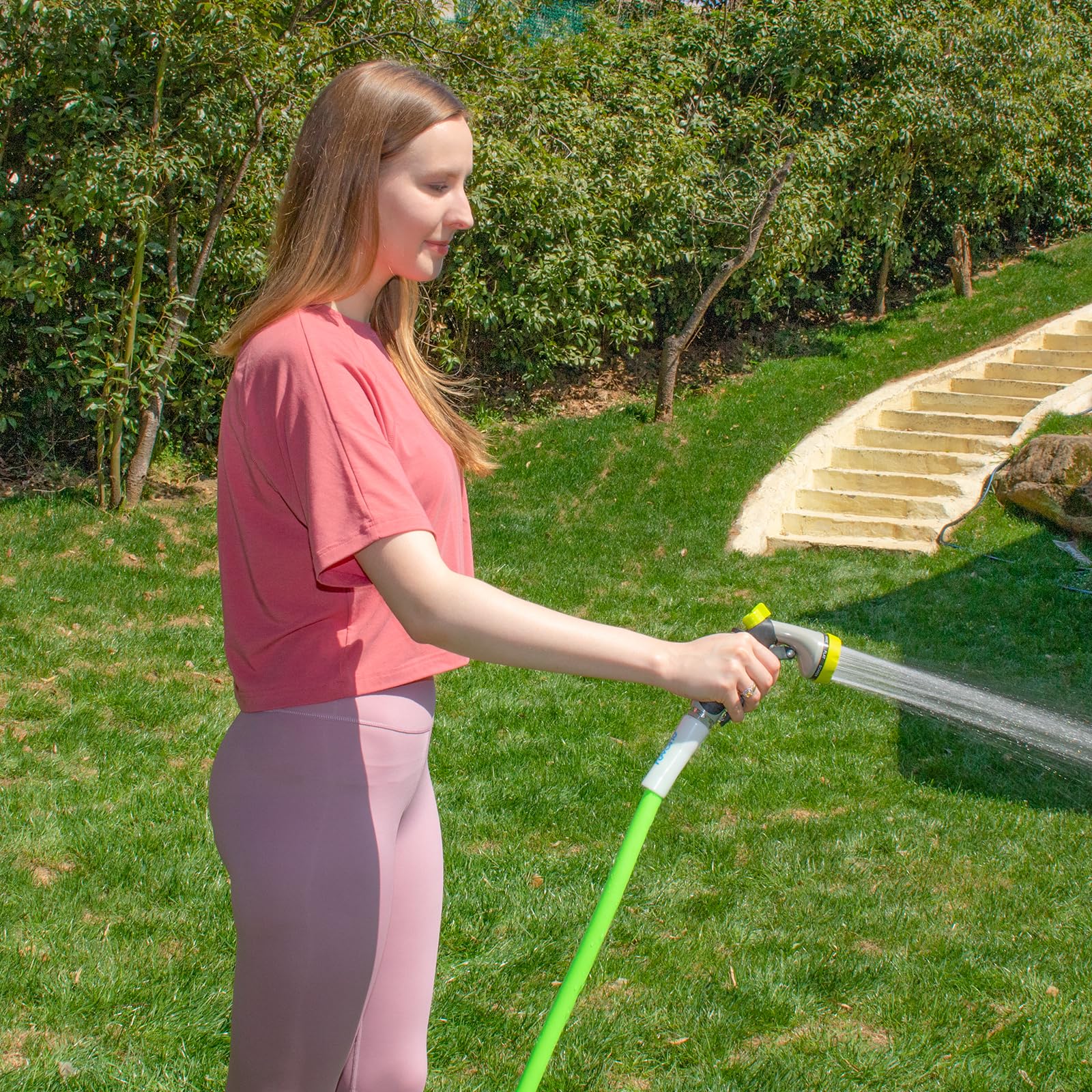 **Fevone 75ft Heavy Duty Garden Hose - 5/8