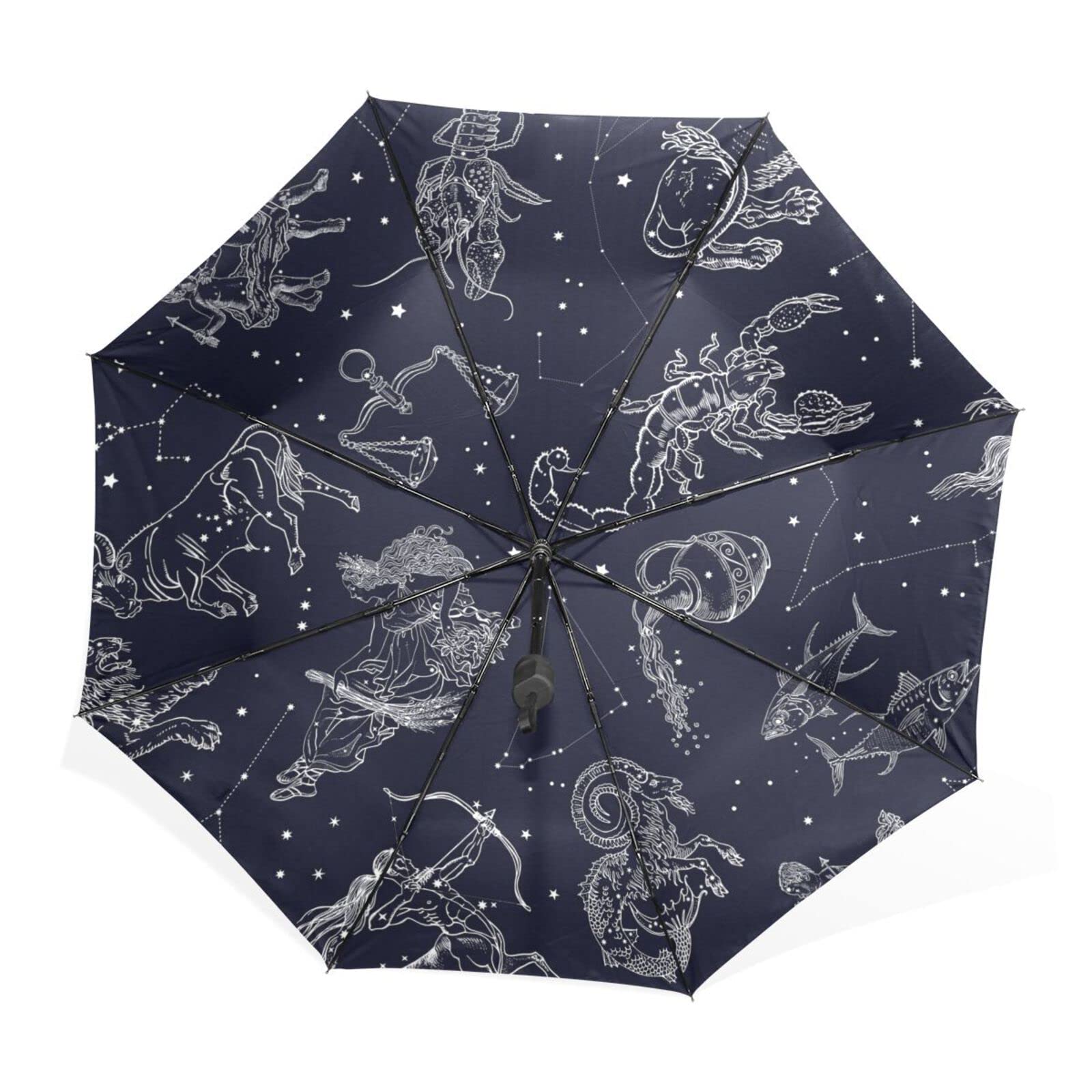 JHKKU Manual Folding Umbrella - UV Protection & Waterproof for Rain & Sun - Compact Travel Umbrella for Daily Use, Outdoor Activities & Commuting