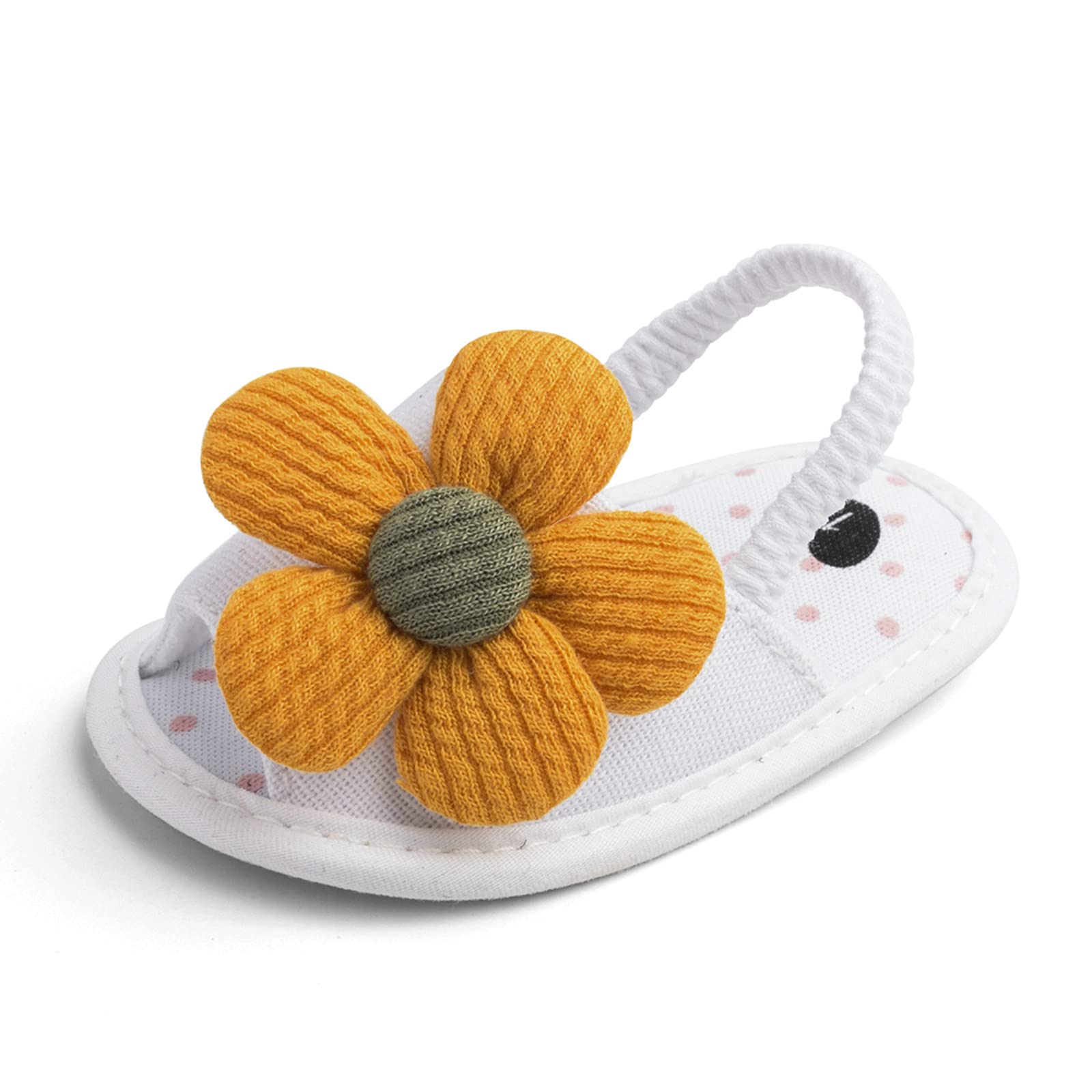 Sunflower Princess Sandals for Baby Girls - Soft & Lightweight Summer Shoes for Toddlers - Perfect for Beach & Playtime