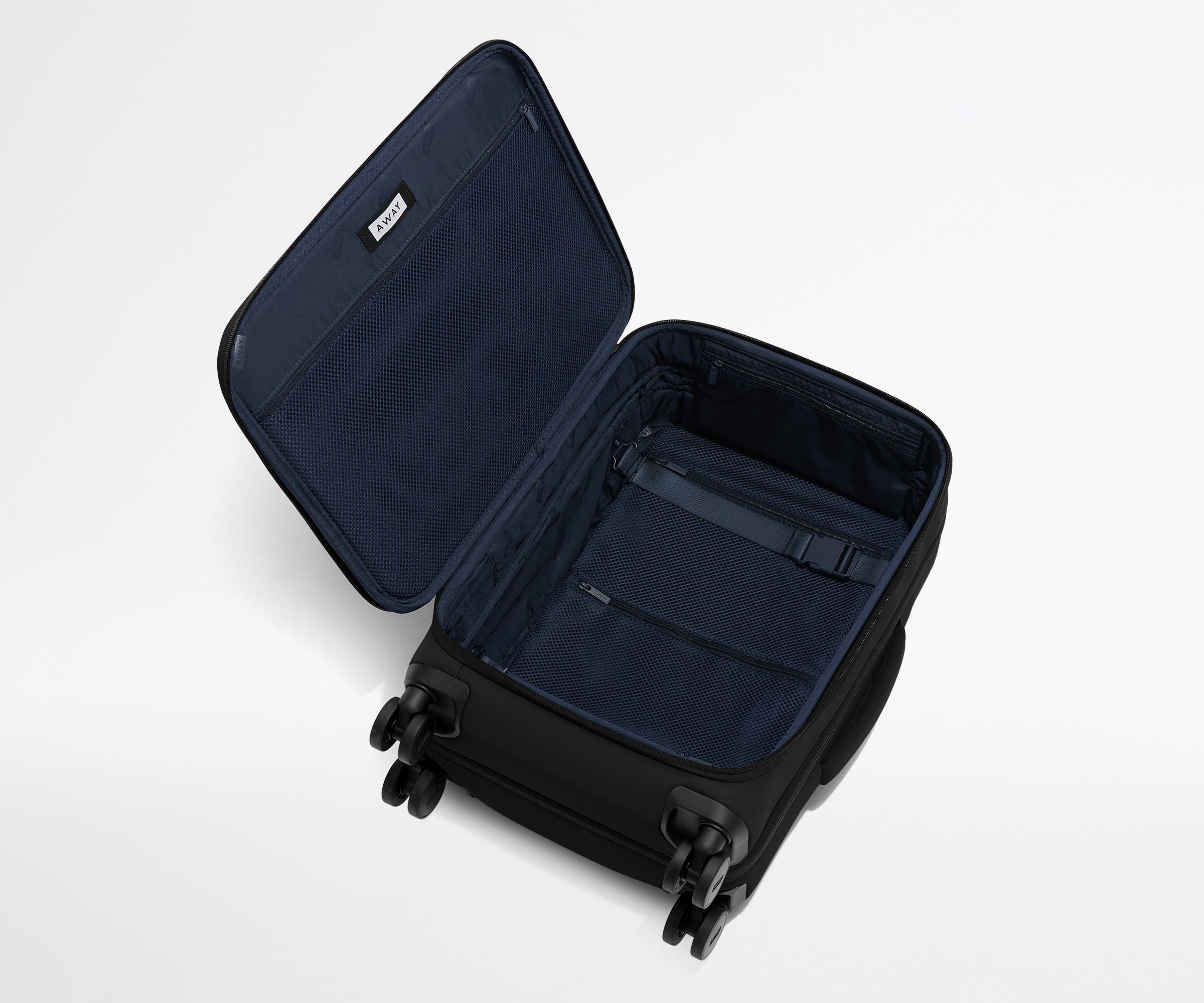 Jet Black Softside Carry On Luggage - Lightweight Expandable Suitcase for Air Travel, Business Trips & Weekend Getaways