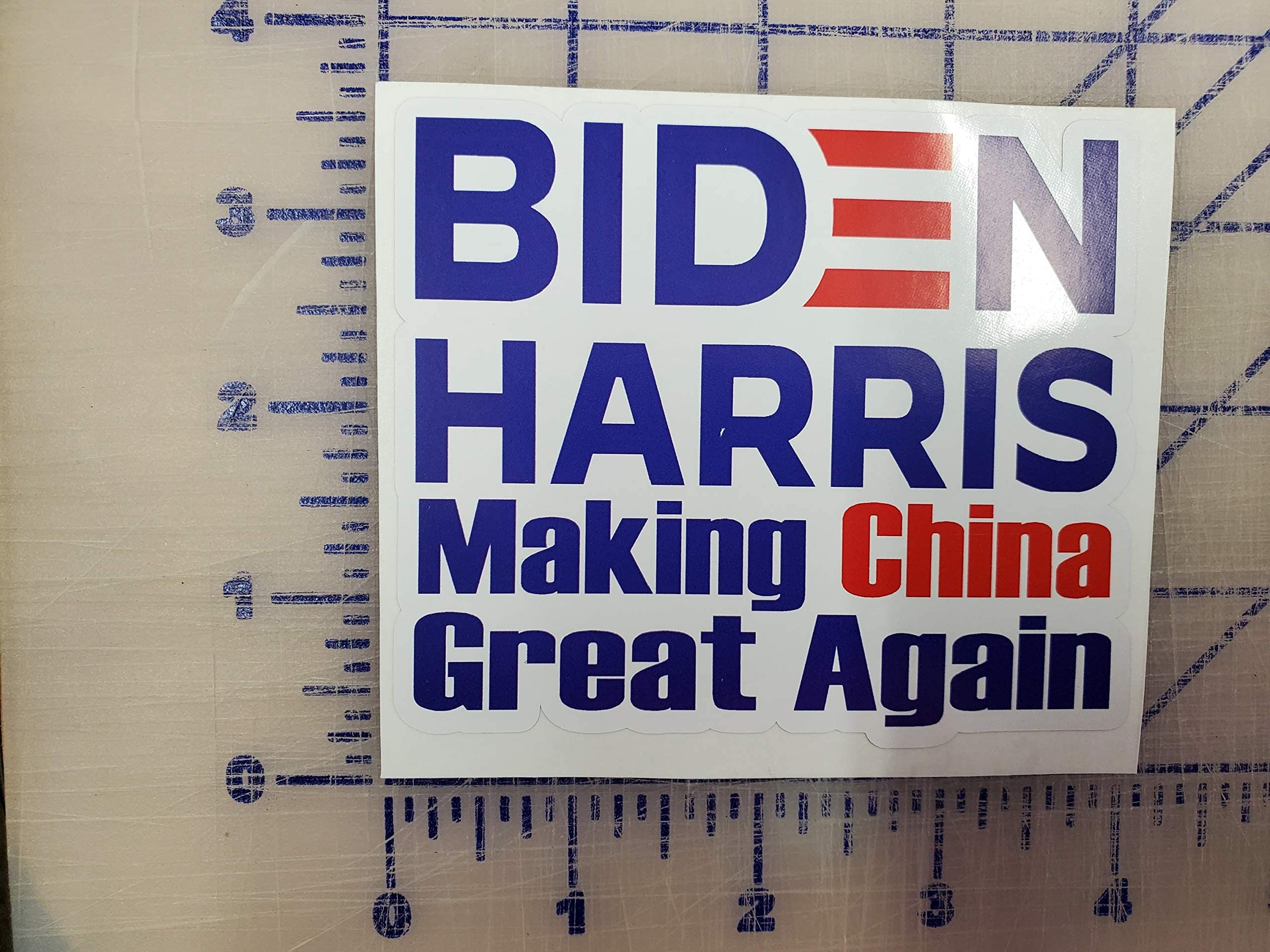 FJB Making China Great Again Vinyl Decal Sticker - Patriotic 2nd Amendment American Flag Design for Cars, Trucks, Vans, Walls & Laptops - Perfect for Conservative Enthusiasts & Political Supporters