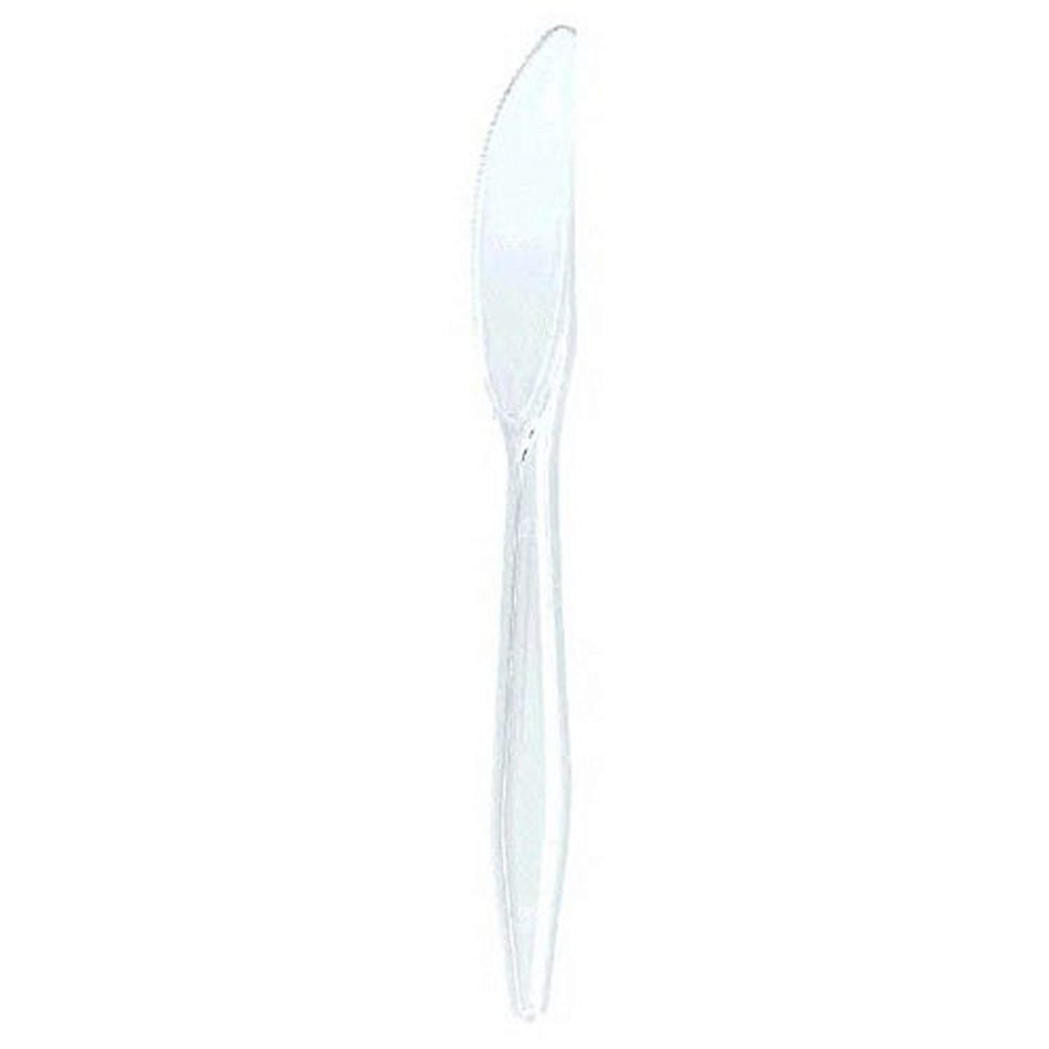 20-Pack Clear Plastic Knives - Disposable Cutlery for Parties, Picnics & Catering - BPA-Free & Eco-Friendly