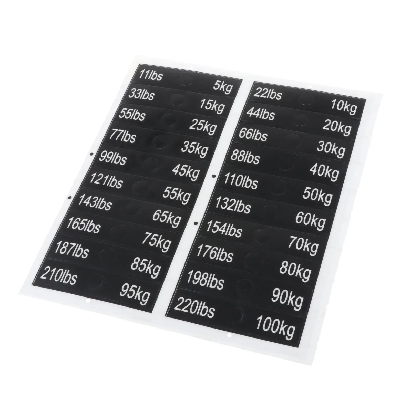 Gym Weight Stack Labels - Durable Weighted Block Stickers for Weight Identification | Workout Machine Accessories | Perfect for Home & Commercial Gyms