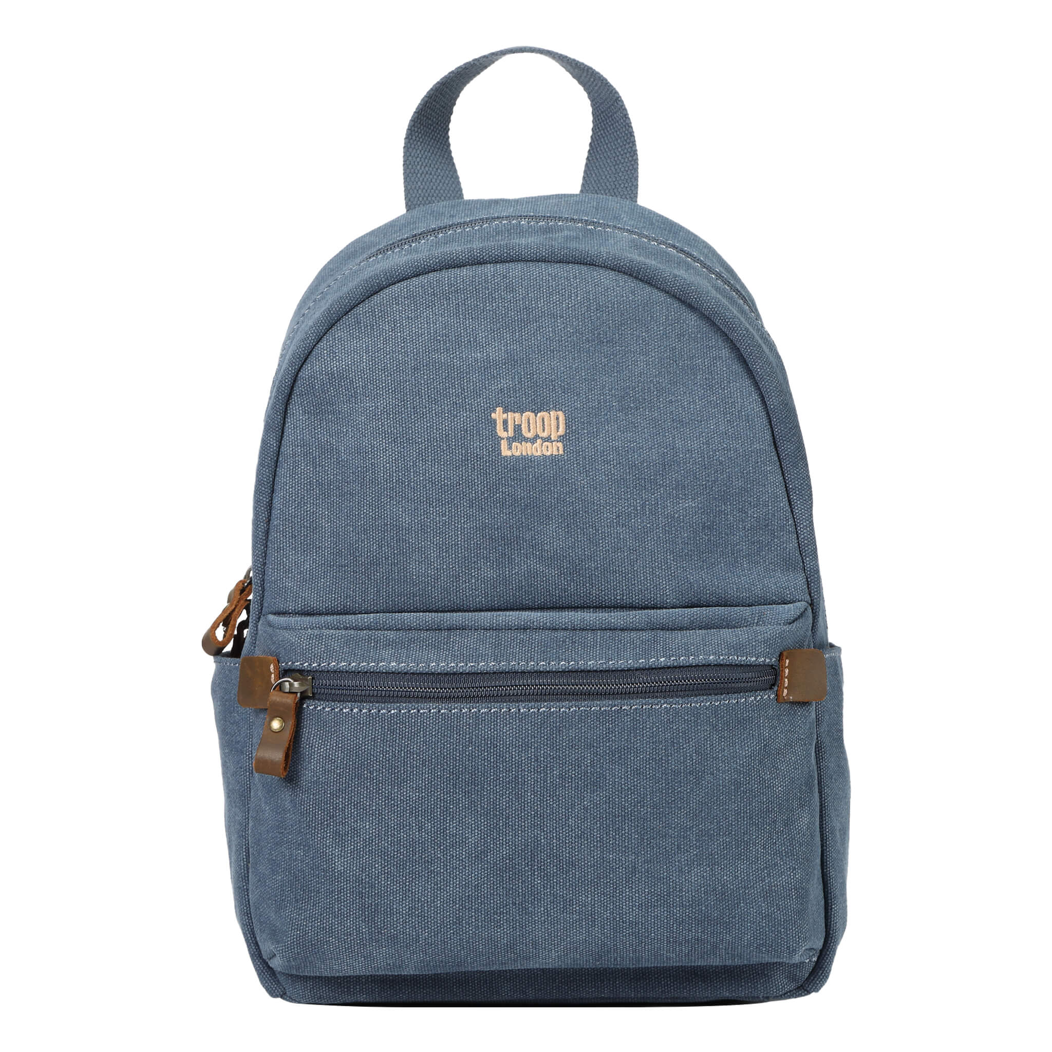 TRP0552 Troop London Classic Canvas Backpack - Small Durable School & Travel Daypack for Men & Women - Perfect for College, Commuting & Outdoor Adventures