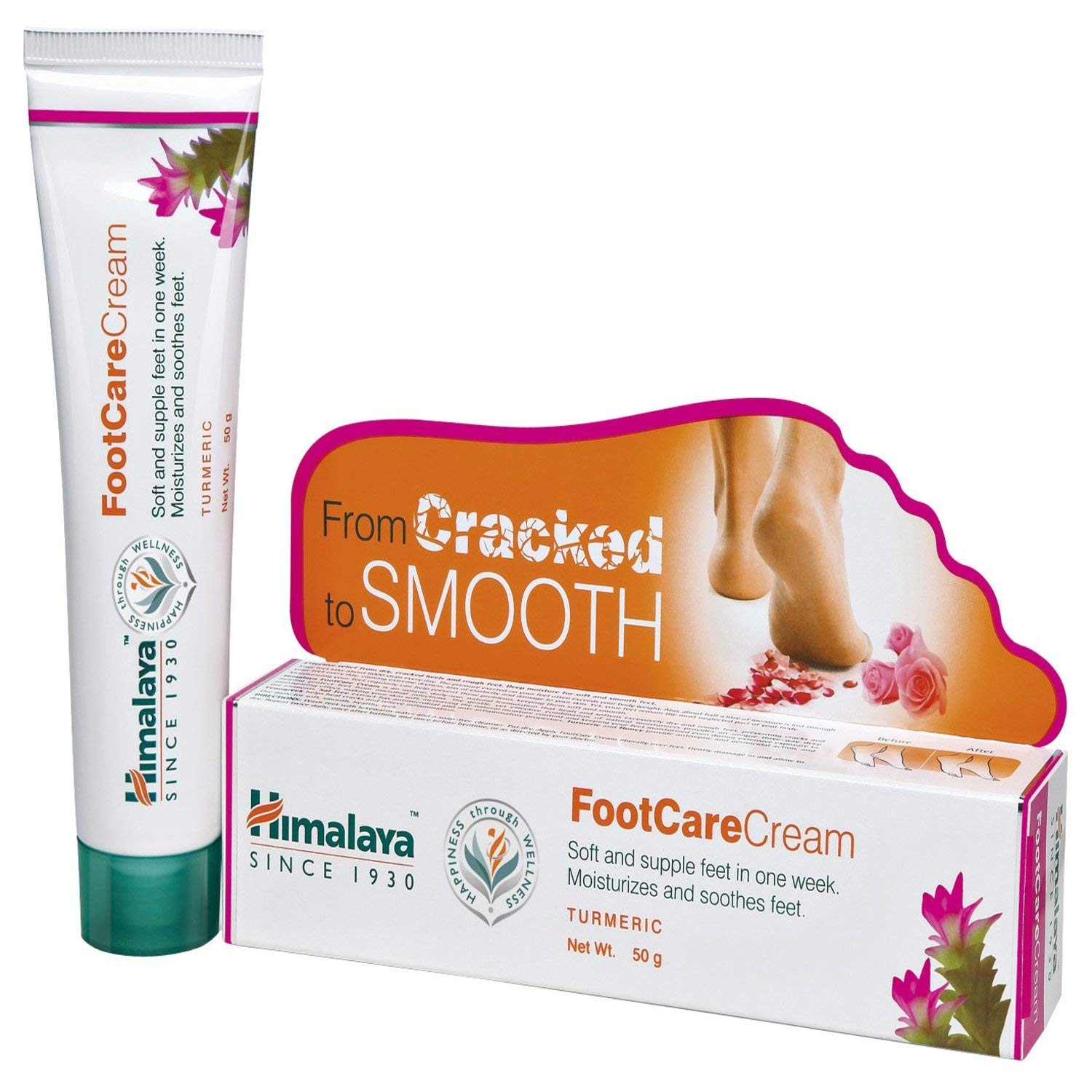Himalaya Wellness Foot Care Cream - 20gm | Deep Moisturizing & Soothing Foot Cream for Dry, Cracked Heels - Perfect for Daily Foot Care, Pedicures & Relaxation at Home