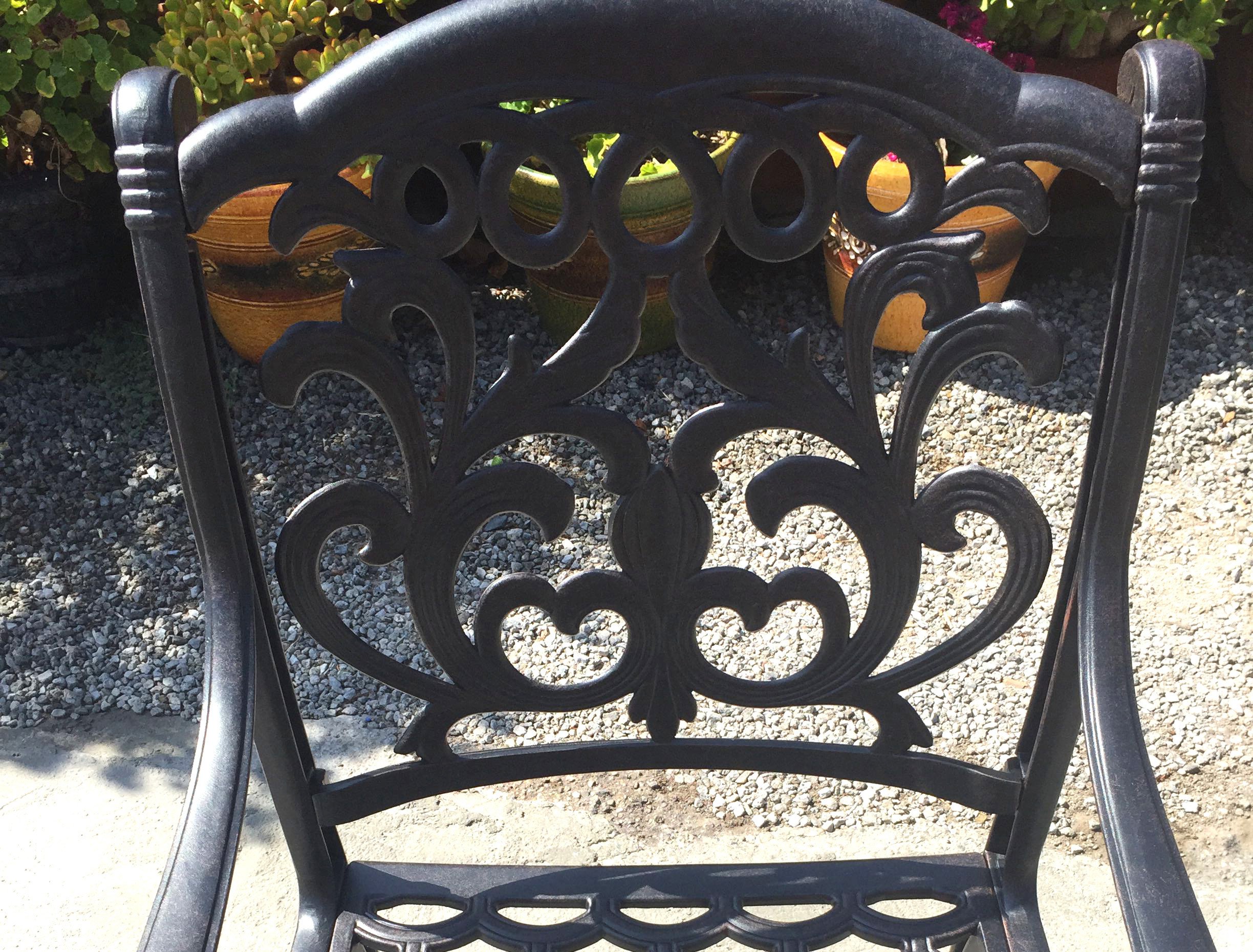 11-Piece Outdoor Dining Set with Flamingo Chairs & 46