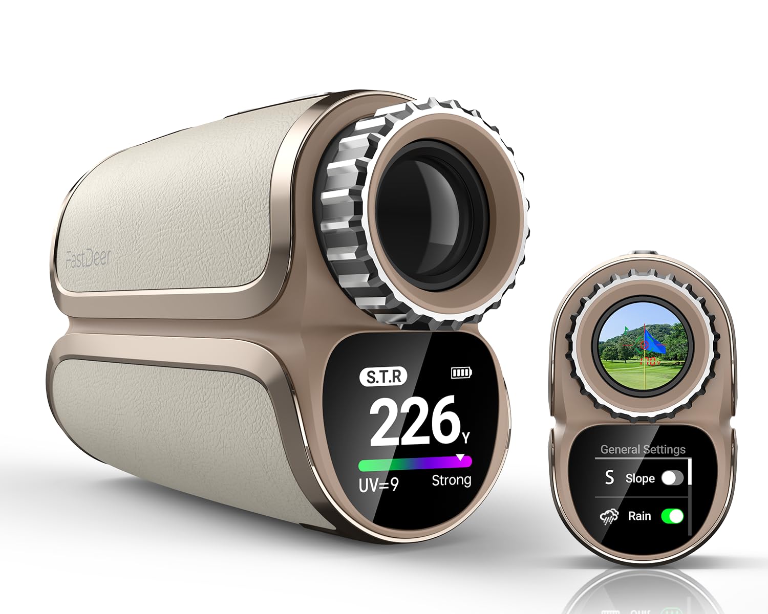 Premium Laser Golf Rangefinder with Slope - High Precision Flag Lock & Vibration, Triangulation Mode, UV & Rain Protection - Perfect Golf Gift for Men (Ideal for Course Play, Tournament Practice & Outdoor Golfing)