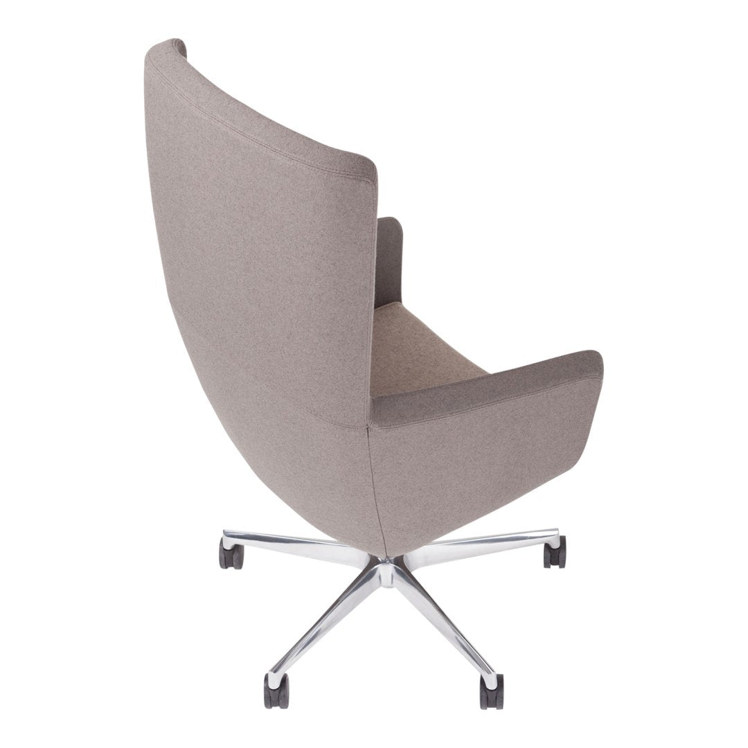 Arca Small Chair with 5-Star Base & Casters - Compact Office Chair for Small Spaces, Home Office, and Conference Rooms