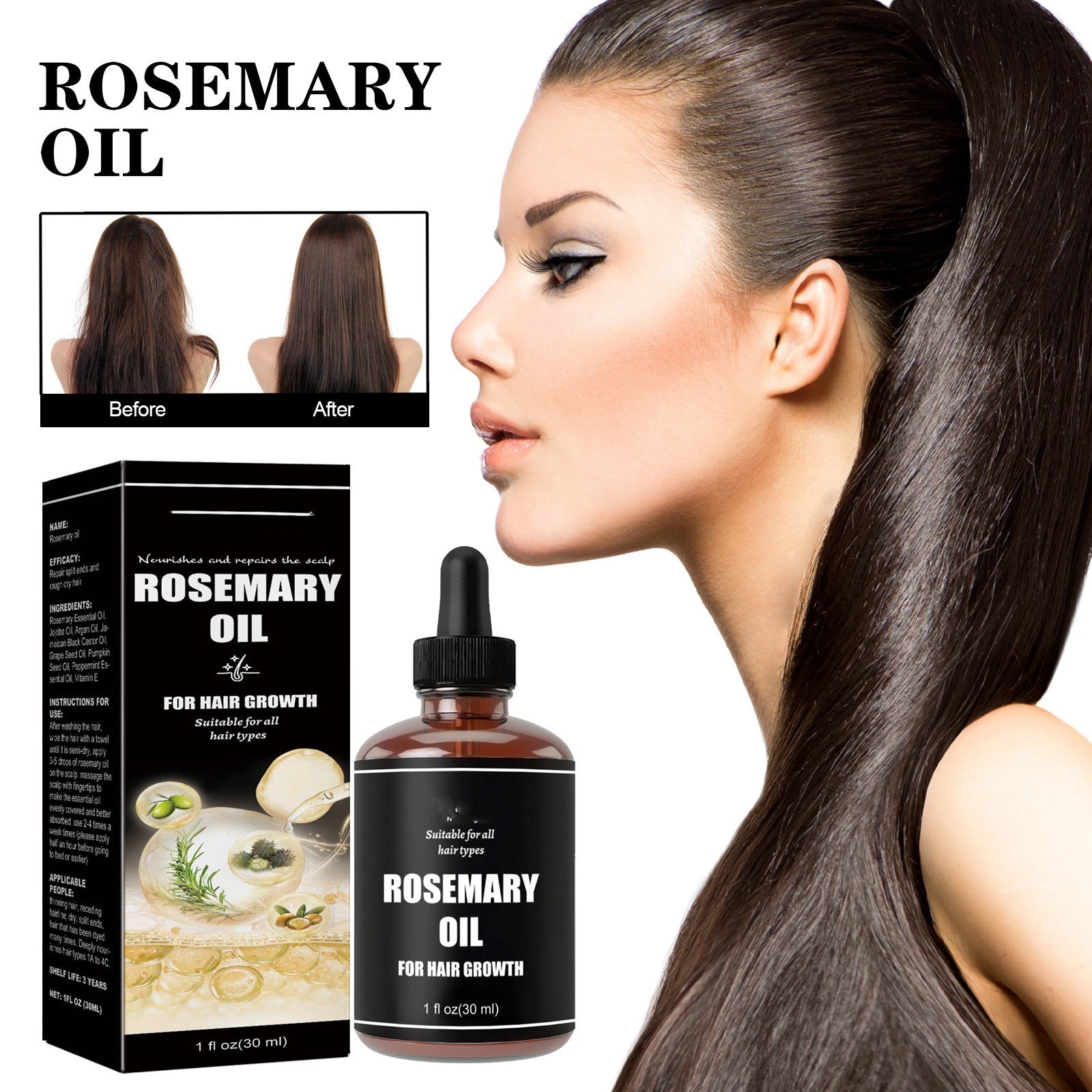 Premium Hair Repair Treatment for Damaged, Dry & Frizzy Hair - Deep Conditioning for Soft, Smooth & Dense Hair - Perfect for Daily Care & Salon-Quality Results at Home