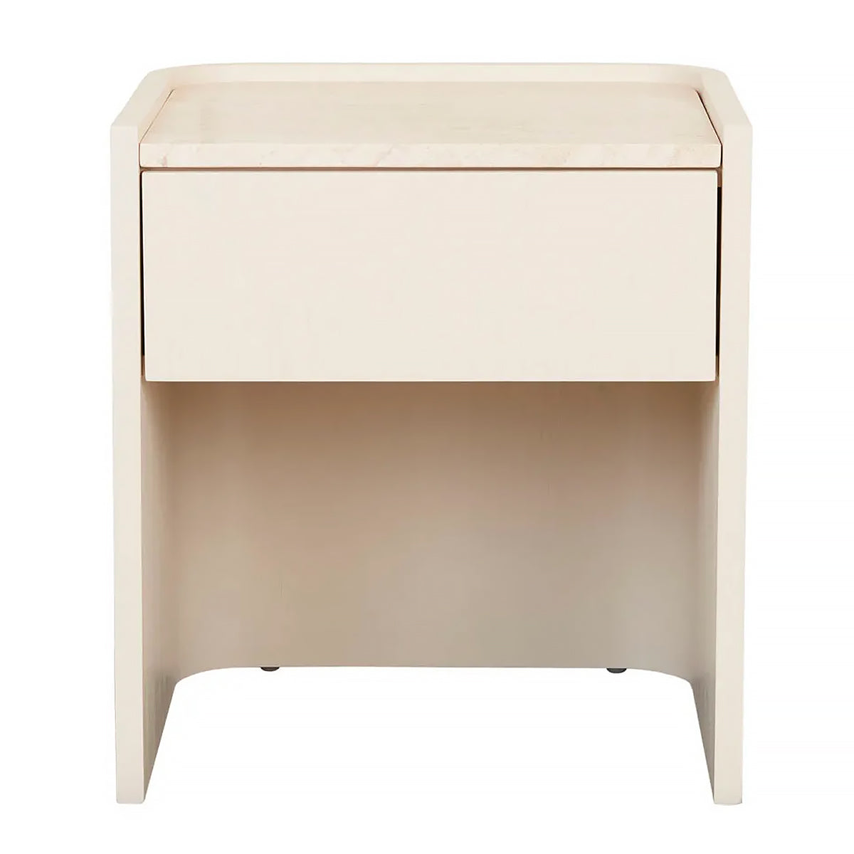 Globe West Elsie Bedside Table - Modern Nightstand with Storage Drawer for Bedroom, Living Room & Office - Stylish Wooden End Table with Shelf