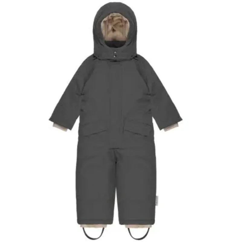 Benji Snowsuit for Toddlers (1T 2T) - Warm Winter Snowsuit in Smokey Grey - Perfect for Outdoor Play & Winter Adventures