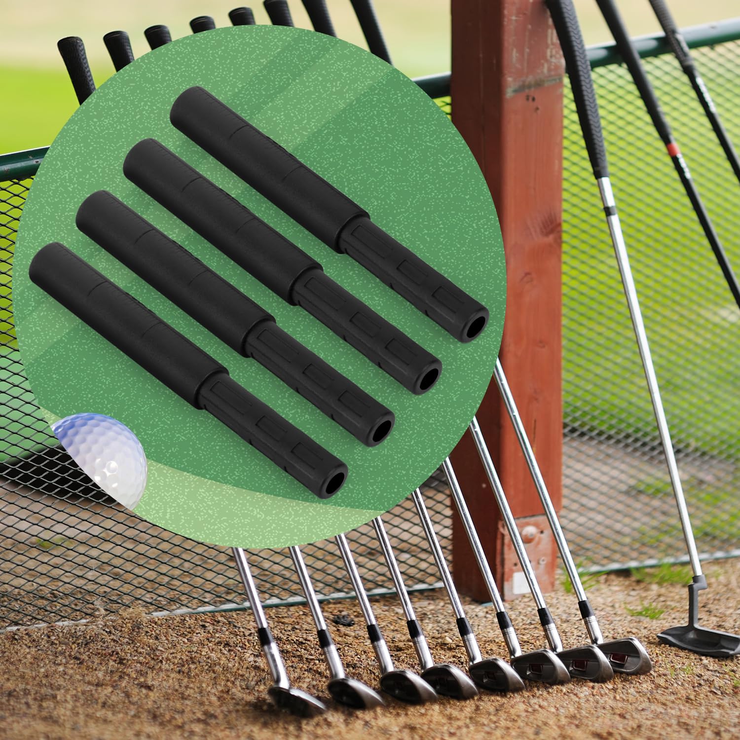 4pcs Golf Shaft Extensions - Golf Club Extension Rods for Putters & Woods | Premium Golf Accessories for Improved Swing & Performance | Perfect for Club Fitting & Length Adjustment