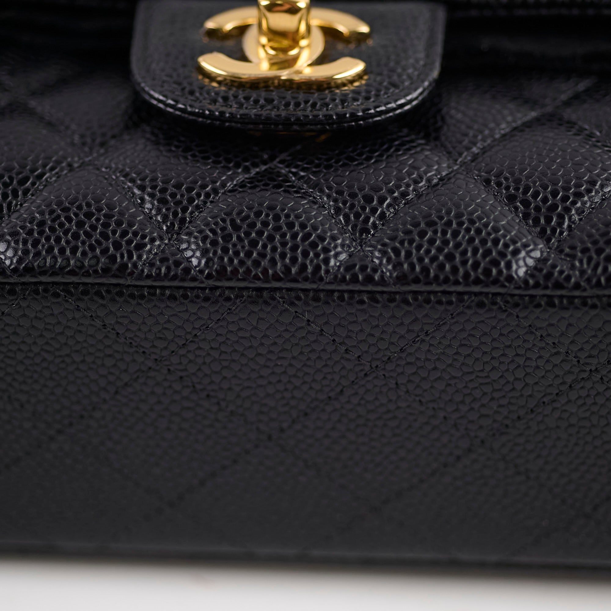 Chanel Medium/Large Classic Double Flap Bag in Black Caviar Leather 2021 Collection - Luxury Handbag for Women, Perfect for Work, Evening Events & Special Occasions