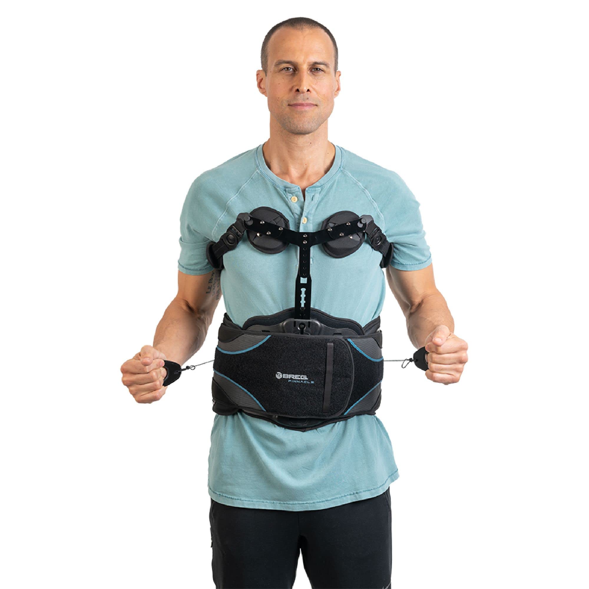 Breg Pinnacle TLSO 464 Back Brace - Lumbar Support for Pain Relief & Posture Correction - Ideal for Back Pain, Scoliosis & Recovery After Surgery