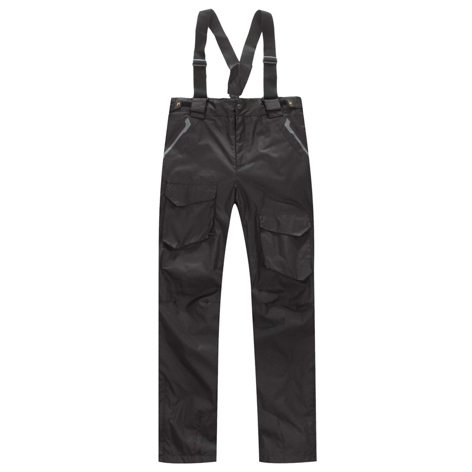 Women's Insulated Overalls with Suspenders & Pockets - Solid Color One-Piece Jumpsuit for Work, Outdoor Activities & Cold Weather Wear