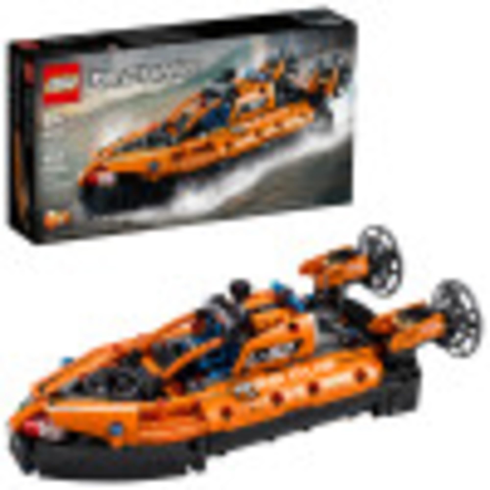 LEGO Technic 42120 - 2-in-1 Rescue Hovercraft Building Kit (457 Pieces) - New 2021 STEM Toy for Kids & Adults - Creative Play & Collector's Item for Home & Office Display