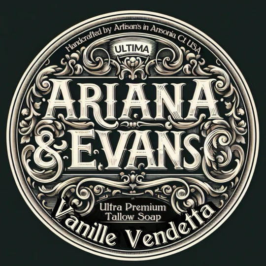 Ariana & Evans Vanille Vendetta Shaving Soap - Premium Vegan Shaving Cream for Men with Vanilla Scent - Perfect for Sensitive Skin & Close Shaves - Ideal for Daily Grooming & Barber Shop Use