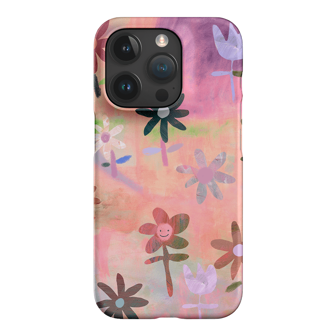 Premium Lazy Daisy Floral Phone Case - Shockproof & Slim Design for iPhone 15/14/13/12/Pro/Max - Perfect for Everyday Use, Travel & Outdoor Activities