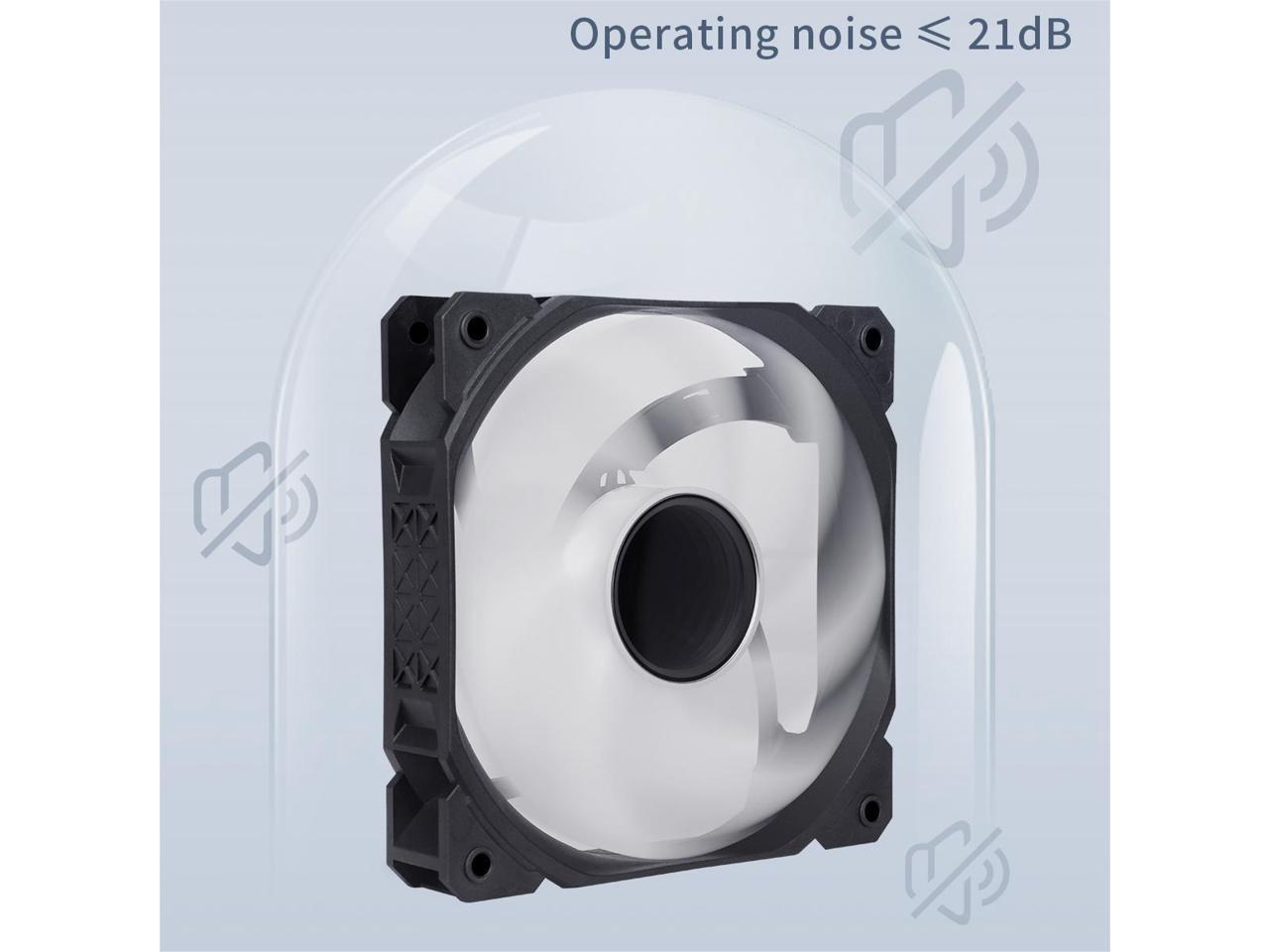 SAMA IMBK3IN1 ARGB 120mm 3-in-1 Cooling Fan Kit - Black | High Performance PC Case Fans for Gaming Rigs & Computer Builds