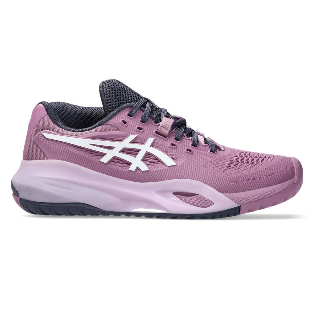 ASICS Gel Resolution X Wide Women's Tennis Shoes - Ube Pink/White | Stability & Cushioning for Competitive Play | Perfect for Hard Court Matches & Training Sessions