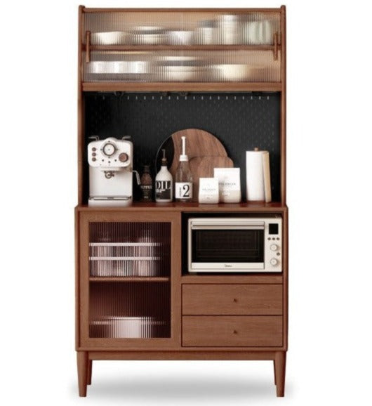 39.4x17.7x72.8 inch / 100x45x185сm / Walnut color / sideboard + shelf + New Kelan electric rail