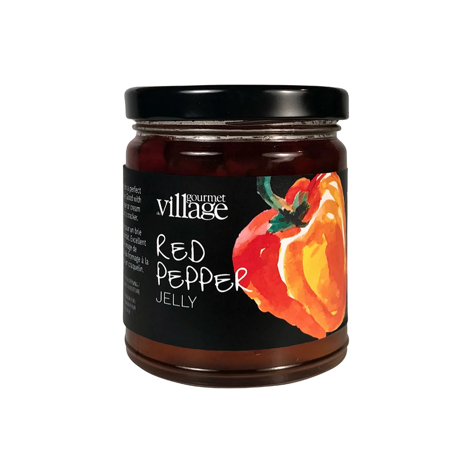 Gourmet Du Village Red Pepper Jelly - Sweet & Spicy Cheese Topping for Crackers, Charcuterie Boards & Holiday Appetizers - Perfect for Entertaining & Gifts