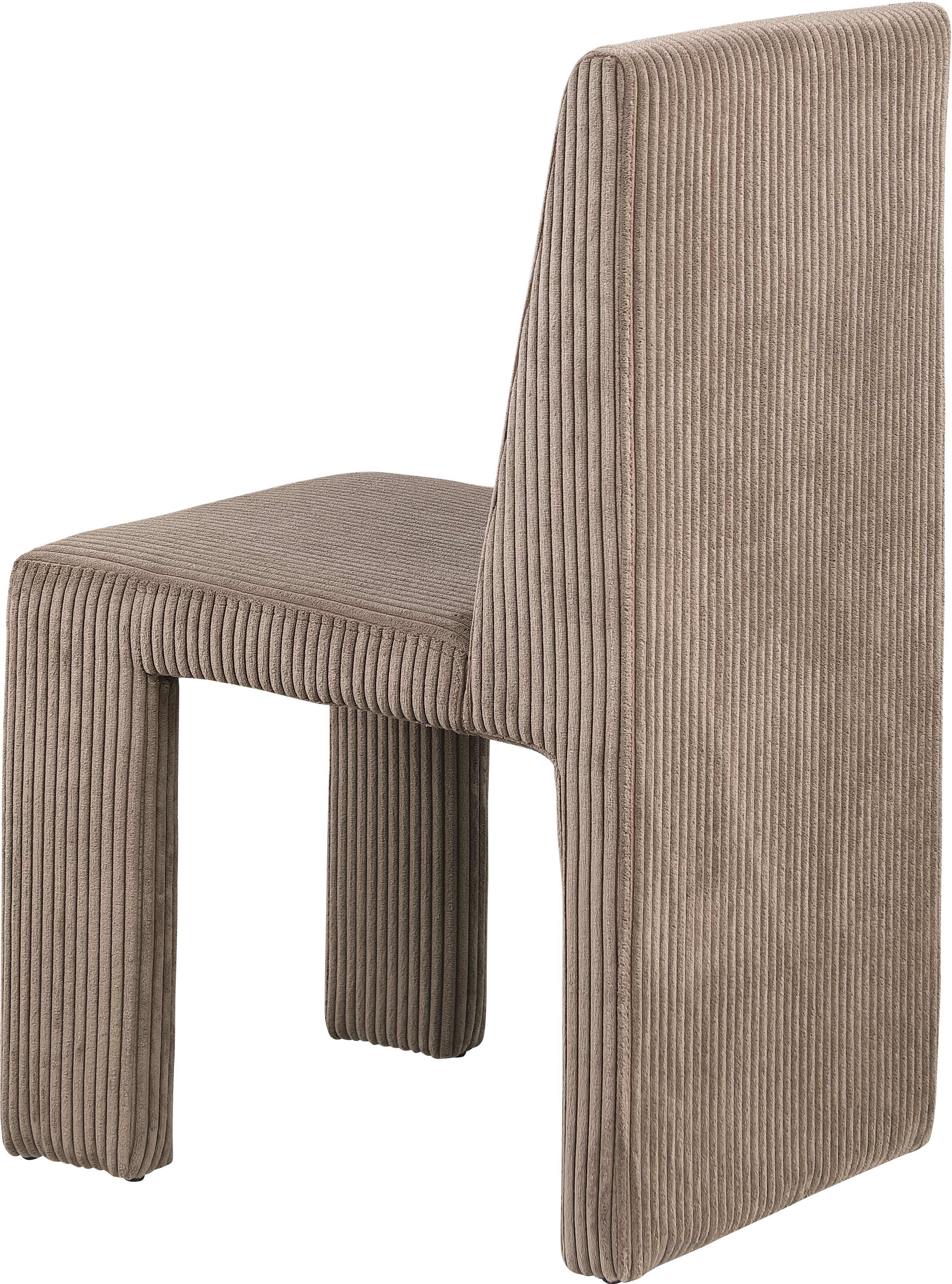 Premium Benson Microsuede Corduroy Fabric Dining Chair - Comfortable Modern Upholstered Seat for Kitchen, Dining Room & Office - Home & Commercial Use