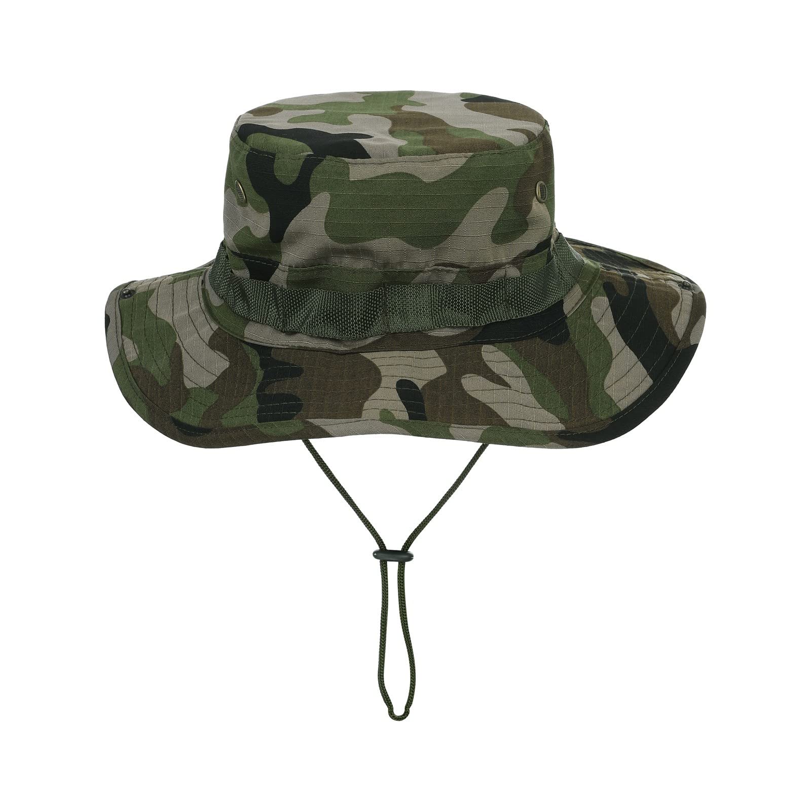 Men's Adjustable Camouflage Hunting & Fishing Cap - Outdoor Sun Protection Hat for Hiking, Camping, and Fishing - Plaid Bucket Hat Also Available for Babies 6-12 Months