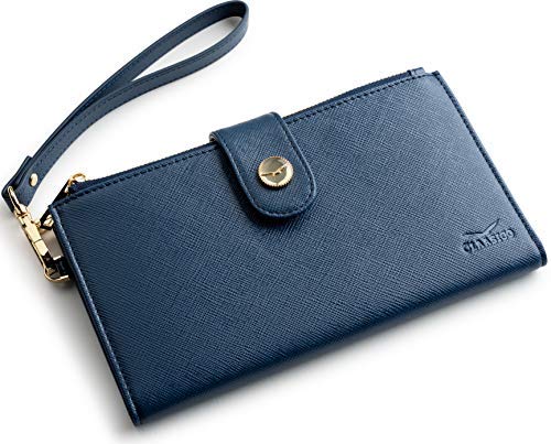 Women's RFID Wristlet Wallet Phone Holder - Gift Box for Travel & Shopping