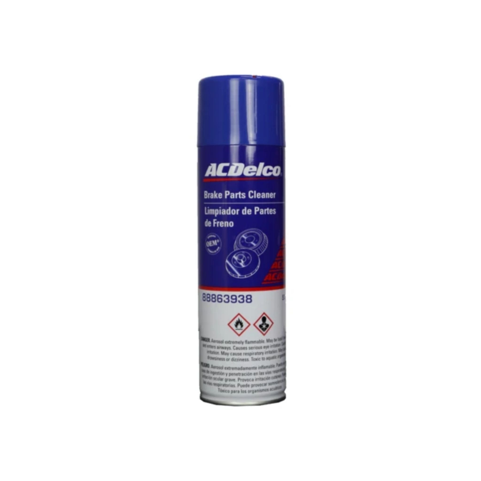 ACDelco Professional Brake Parts Cleaner 536ml - Fast Drying, Residue-Free Formula for Cars, Trucks & Motorcycles - Ideal for Brake Maintenance & Repair