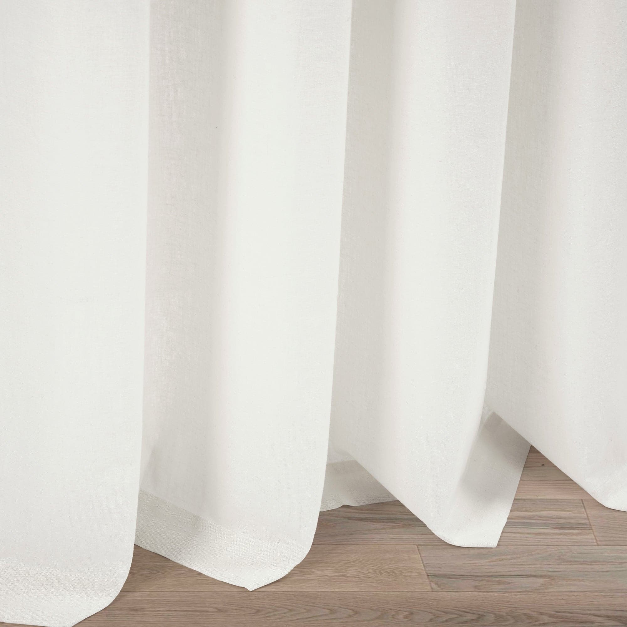 Premium Belgian Flax Prewashed Linen Cotton Blend Curtain Panel - Blackout Window Drapes for Living Room & Bedroom
