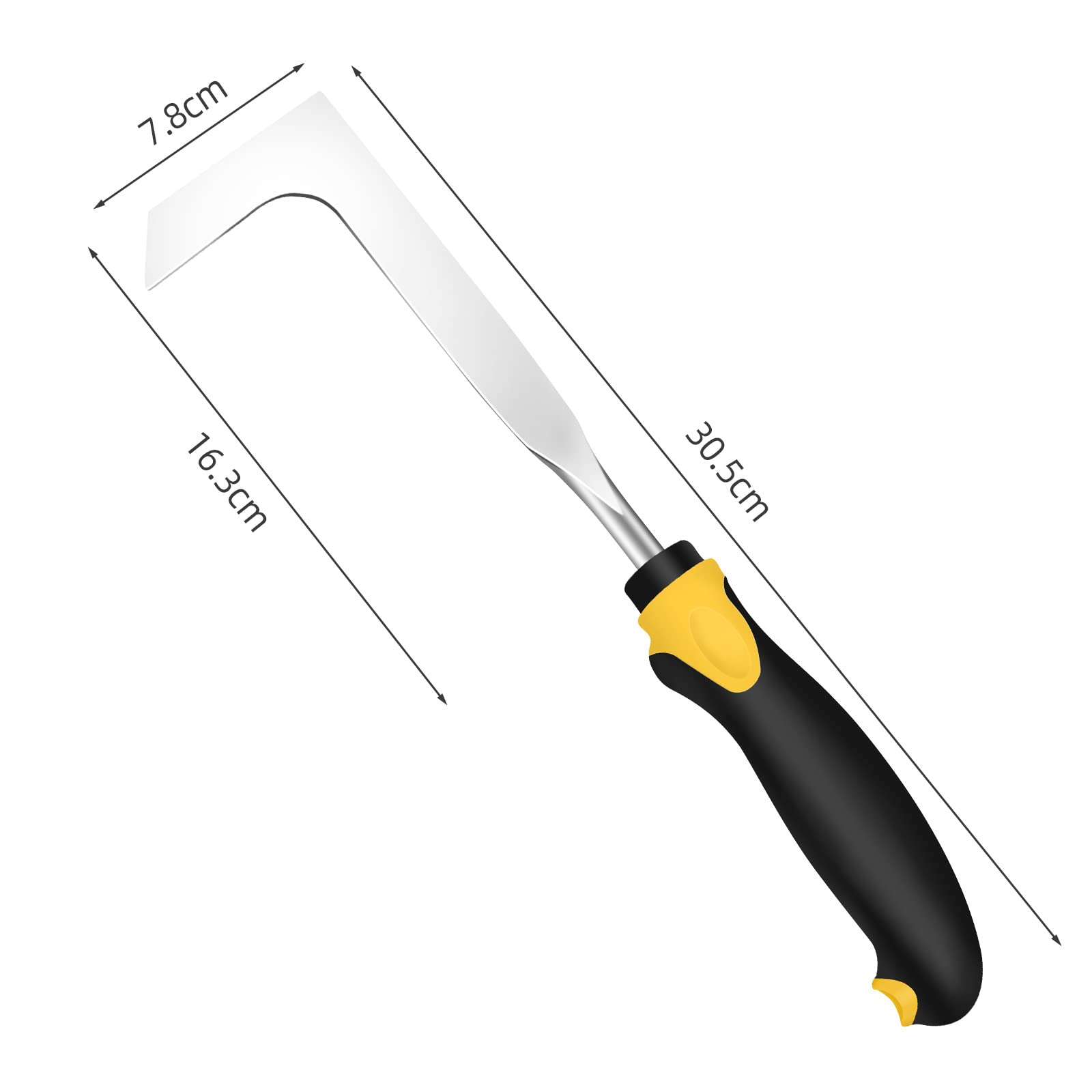 SWANSOFT Crack Weeder Tool - Heavy Duty Paver Weed Remover for Sidewalks, Driveways & Gardens - Efficient Crevice Weeding Tool for Patio, Brick & Concrete Surfaces - Perfect for Lawn Care & Outdoor Maintenance