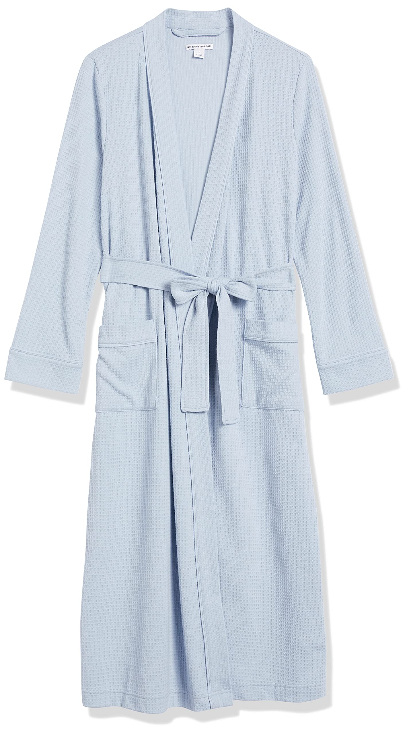 Amazon Essentials Women's Lightweight Waffle Full-Length Robe - Soft & Comfortable Plus Size Bathrobe for Lounge, Spa & Home Relaxation