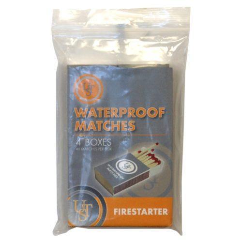 Waterproof Matches 4-Pack - Stormproof Survival Matches for Camping, Hiking & Emergency Kits - Long Burning Outdoor Matches