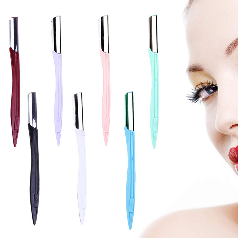 Professional Eyebrow & Face Razor for Women - 3 Pack Black Dermaplaning Tool for Smooth Skin & Hair Removal - Perfect for Eyebrow Shaping, Peach Fuzz Removal & At-Home Skincare Routine