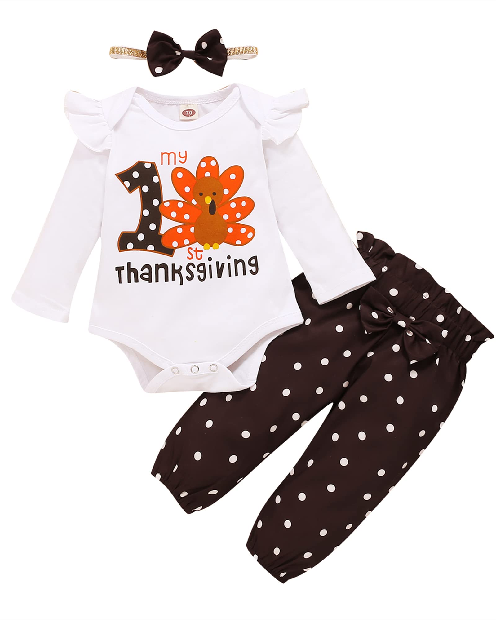 Adorable Newborn Baby Girl Outfits - Long Sleeve Romper & Pants Set for Fall/Winter | Soft Infant Clothes for 0-24 Months | Perfect for Family Photos, Holiday Gifts & Daily Wear