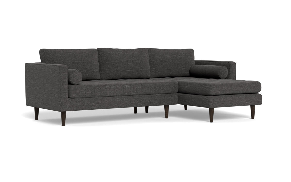 Ladybird 102 Right Chaise Sectional Sofa - Modern L-Shaped Couch with Chaise Lounge for Living Room, Family Room & Apartment - Comfortable Fabric Upholstery, Sturdy Frame - Perfect for Small Spaces & Home Decor