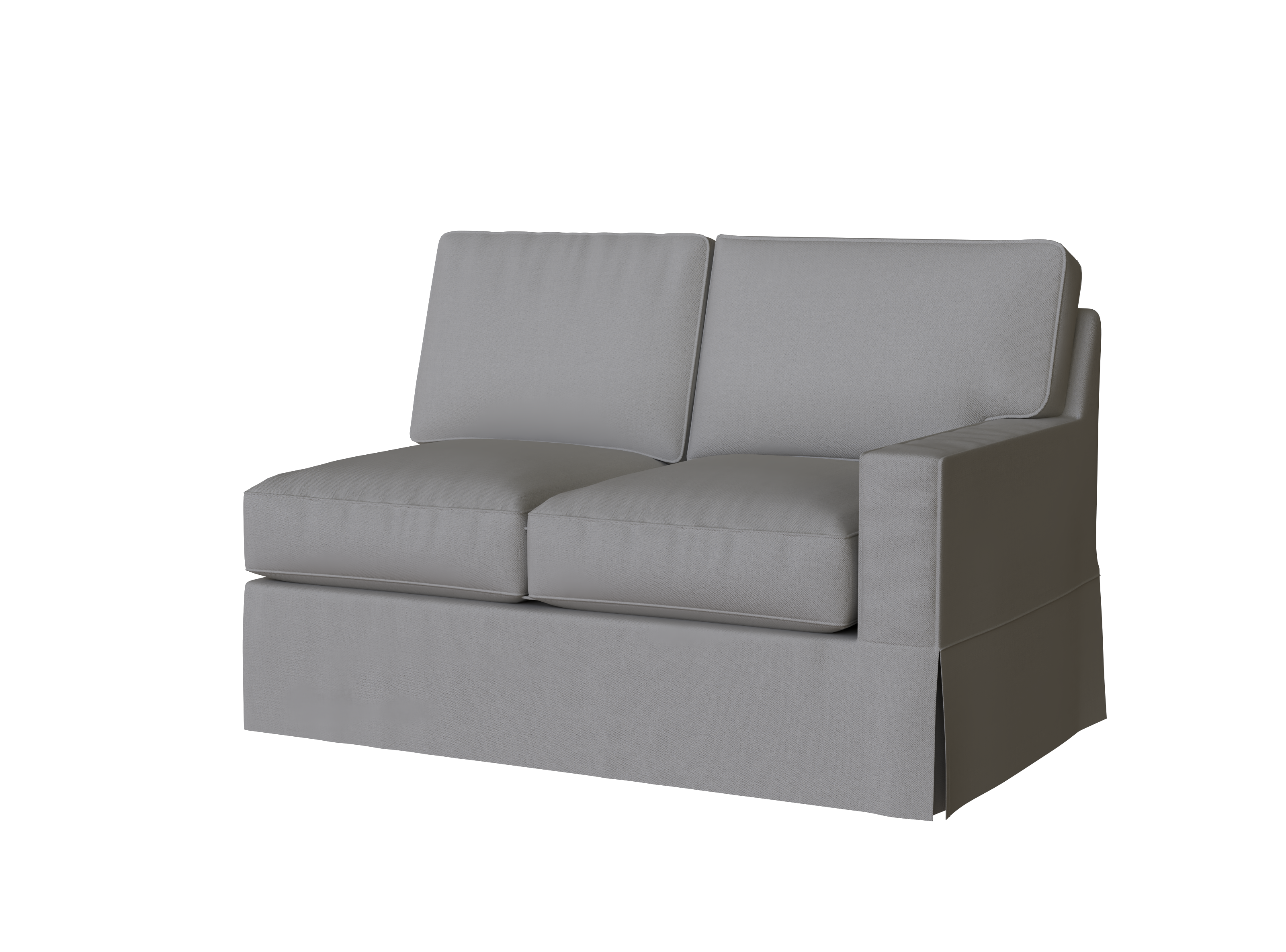 PB Buchanan Square Arm Right Arm Loveseat Slipcover - Premium Sofa Cover for Sectional Components, Perfect for Living Room, Family Room & Home Theater Protection
