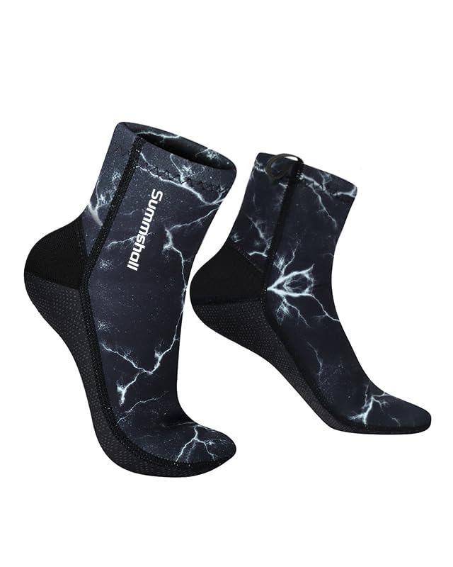 3mm Neoprene Wetsuit Socks - Anti-Slip Thermal Diving Socks for Swimming, Surfing & Water Sports - Keep Feet Warm in Cold Water