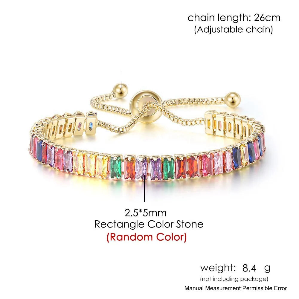 Premium Crystal Tennis Bracelet - Elegant & Sparkling Jewelry for Women | Perfect for Weddings, Parties & Special Occasions