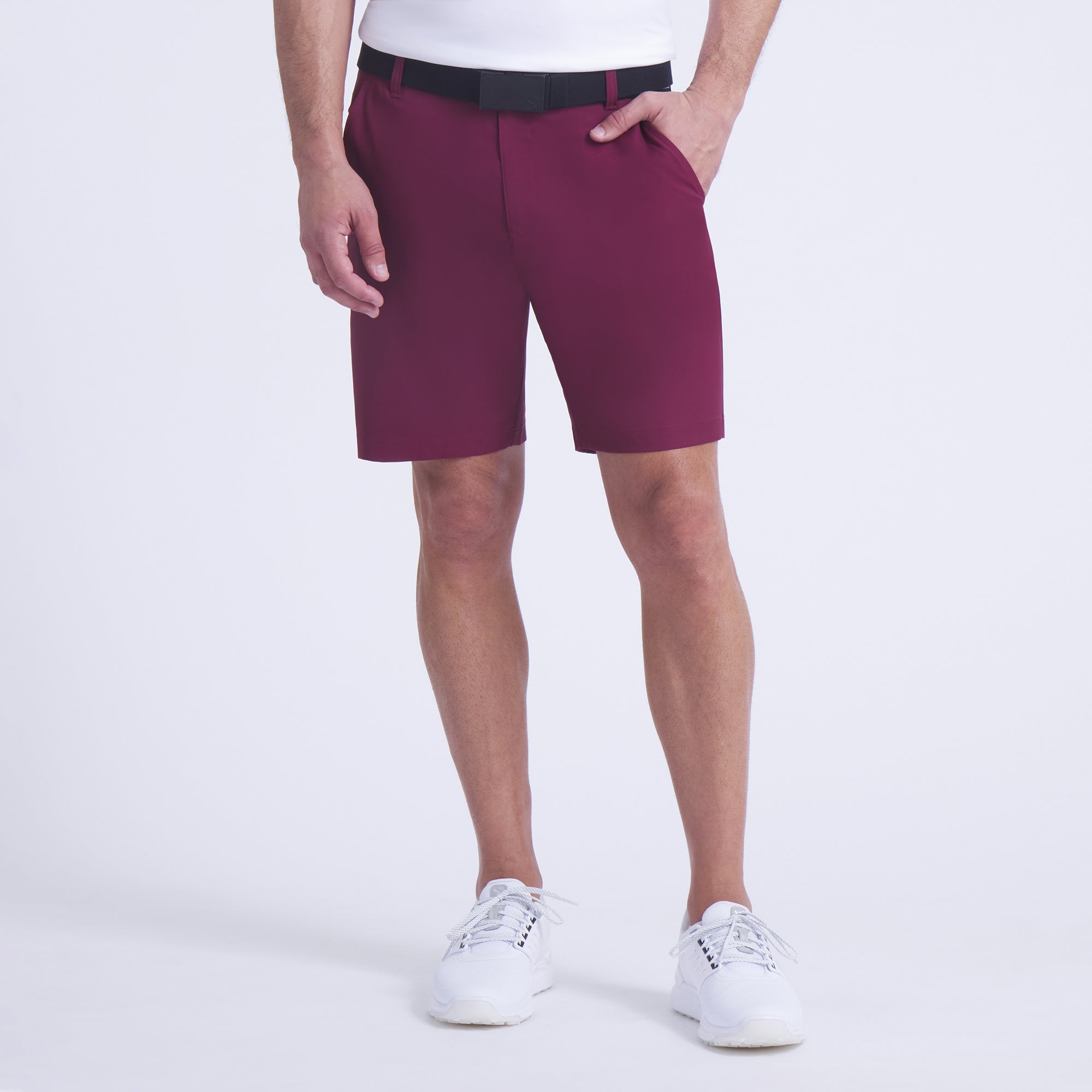 Dealer 8 Golf Shorts for Men - Comfortable & Stylish Ruby Shimmer Performance Shorts | Perfect for Golfing, Casual Wear & Outdoor Activities