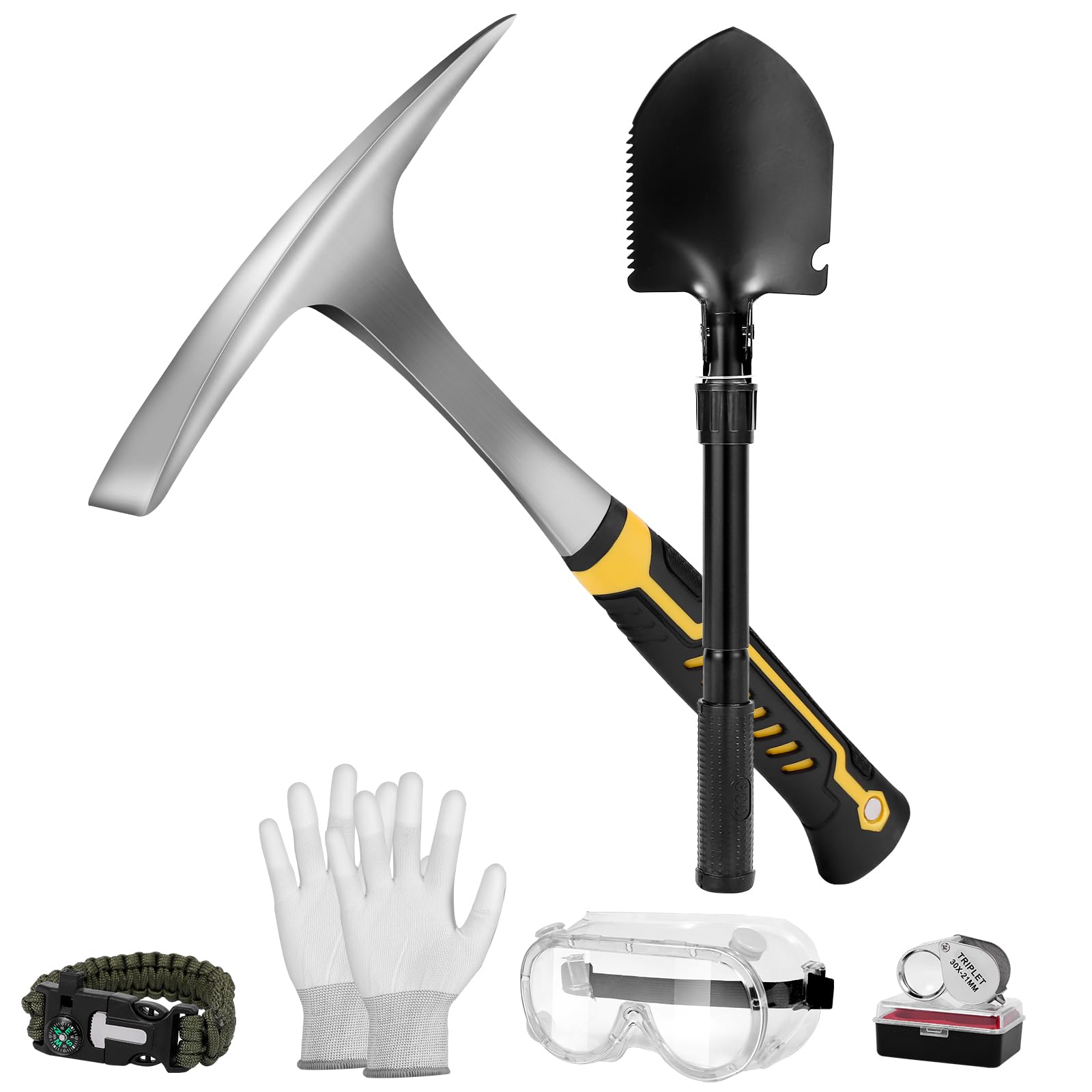 26oz Geologist Rock Pick Hammer Kit - 12