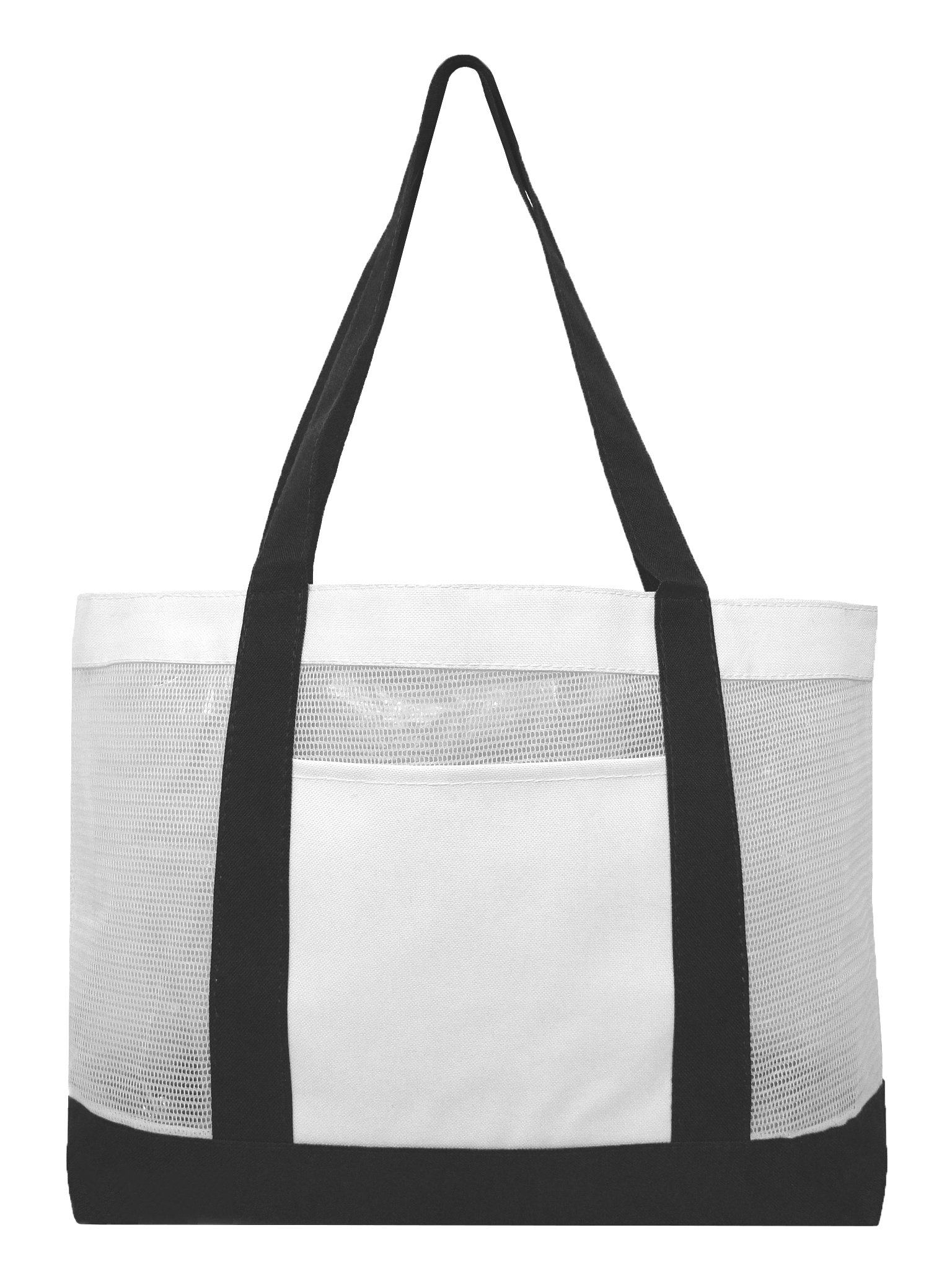 Stylish Mesh Work Tote Bag - Large Breathable Beach & Swimming Tote for Women (Black) - Perfect for Gym, Pool, Travel & Shopping
